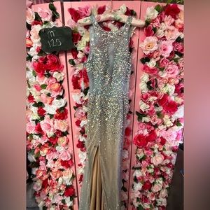 Crystal prom dress